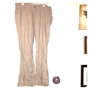 Mossimo Beige Tan 100% Linen pants size 14
